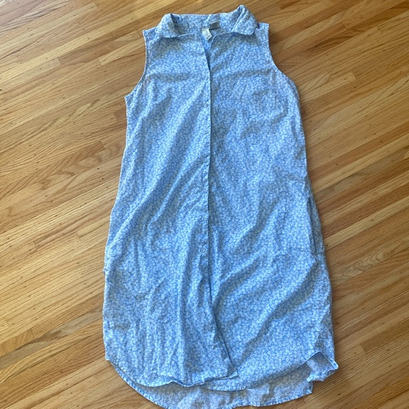 Joie Sleeveless Button Down Dress/ Collar and Pockets - Picture 5 of 5